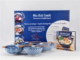 Mes bols santé : poke bowls et buddha bowls : coffret bleu - Albane Hémon