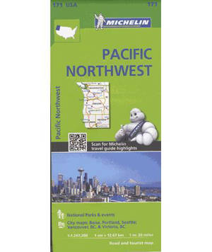 CARTE ZOOM PACIFIC NORTHWEST / PACIFIQUE NORD-OUEST - WASHINGTON OREGON - Collectif