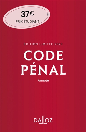 Code pénal 2023, annoté