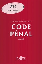 Code pénal 2023, annoté
