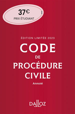 Code de procédure civile 2023, annoté