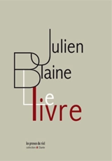 Le livre - Julien Blaine