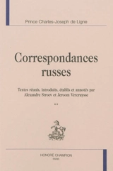 Correspondances russes - Charles-Joseph Ligne