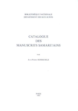 Catalogue des manuscrits samaritains - Bibliothèque nationale de France. Département des manuscrits