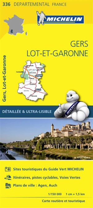 CARTE DEPARTEMENTALE GERS, LOT-ET-GARONNE - Collectif