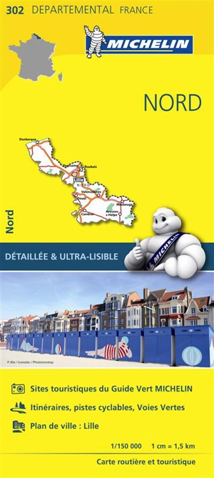 CARTE DEPARTEMENTALE NORD - Collectif