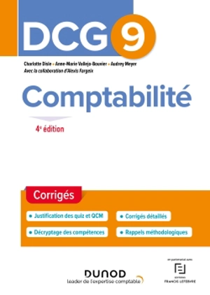 DCG 9, comptabilité : corrigés - Charlotte Disle