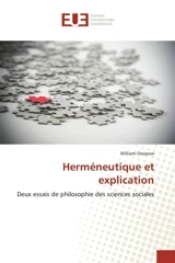 Herméneutique et explication - William Ossipow