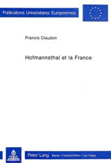 Hoffmannsthal et la France - Francis Claudon