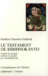 Le Testament de Krishnokanto - Bankim Chandra Chatterji