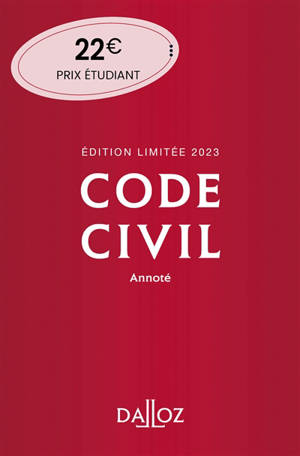 Code civil 2023, annoté