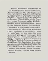 Prix Fernand Baudin 2013