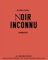 Noir inconnu (Wanderer) - Sylvain George
