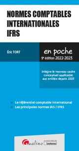 Normes comptables internationales IFRS 2022-2023 : le référentiel comptable international, les principales normes IAS-IFRS - Eric Tort