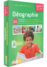 Géographie, cycle 3, CM1-CM2 : programme 2016 - Claire Le Meur