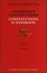 Anderson's constitutions. Constitutions d'Anderson - James Anderson