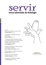 Servir : Revue adventiste de théologie : Numéro 2, Printemps 2018