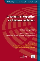 Le recours à l'expertise en finances publiques - Jérôme Charpentier
