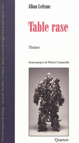 Table rase - Alban Lefranc