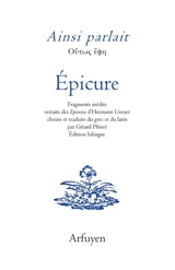 Ainsi parlait Epicure - Epicure