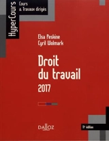 Droit du travail 2017 - Elsa Peskine