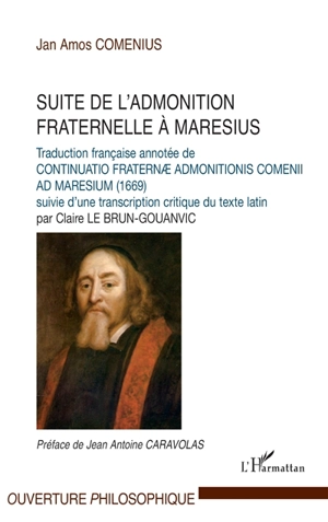 Suite de l'admonition fraternelle à Maresius - Comenius