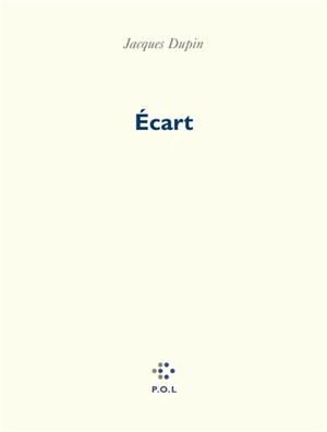 Écart - Jacques Dupin