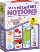 Mes Premières Notions : Formes, Couleurs, Nombres, Contraires : 4 livres tout-carton inclus ! - Corinne Delporte