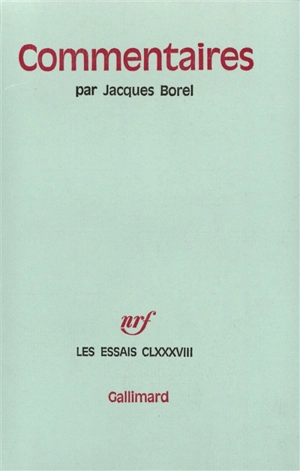 Commentaires - Jacques Borel