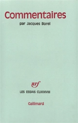 Commentaires - Jacques Borel