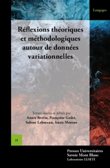 Réflexions théoriques et méthodologiques autour de données variationnelles : actes du colloque DIA V (5, 6, 7 septembre 2018 à Nanterre) - Colloque DIA (5 ; 2018 ; Nanterre)