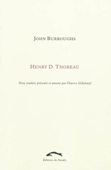 Henry D. Thoreau - John Burroughs