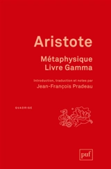 Métaphysique, livre Gamma - Aristote