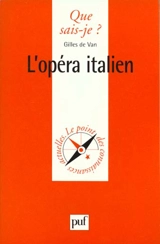 L'opéra italien - Gilles de Van