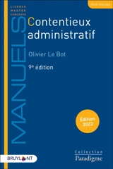 Contentieux administratif : 2023 - Olivier Le Bot