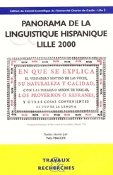 Panorama de la linguistique hispanique, Lille, 2000 - COLLOQUE DE LINGUISTIQUE HISPANIQUE (9 ; 2000 ; Lille)