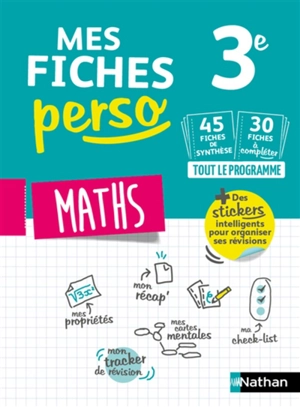 Mes fiches perso maths 3e - Cédric Gouygou