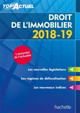 Droit de l'immobilier : 2018-19 - Serge Bettini