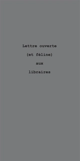 Lettre ouverte (et féline) aux libraires - Frédérique Germanaud