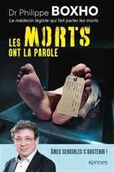 Les morts ont la parole - Philippe Boxho