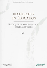 Recherches en éducation : pratiques et apprentissages professionnels