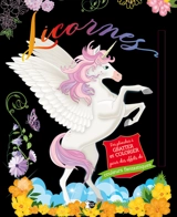 Licornes : des planches à gratter et colorier pour des effets de couleurs fantastiques : crinière rose - Marta Anaïs