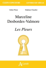 Marceline Desbordes-Valmore, Les pleurs - Esther Pinon