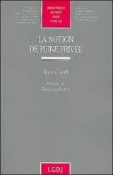 La notion de peine privée - Alexis Jault