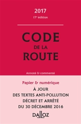 Code de la route annoté et commenté 2017