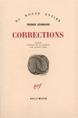 Corrections - Thomas Bernhard