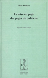 La mise en page des pages de publicité - Marc Arabyan