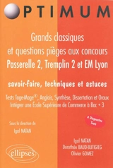 Grands classiques et questions pièges aux concours Passerelle 2, Tremplin 2 et EM Lyon : savoir-faire, techniques et astuces - Igal Natan
