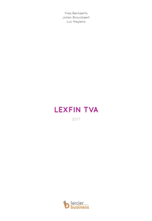 Lexfin Yves Bernaerts - Lexfin TVA : 2017
