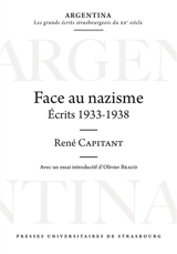 Face au nazisme : écrits 1933-1938 - René Capitant